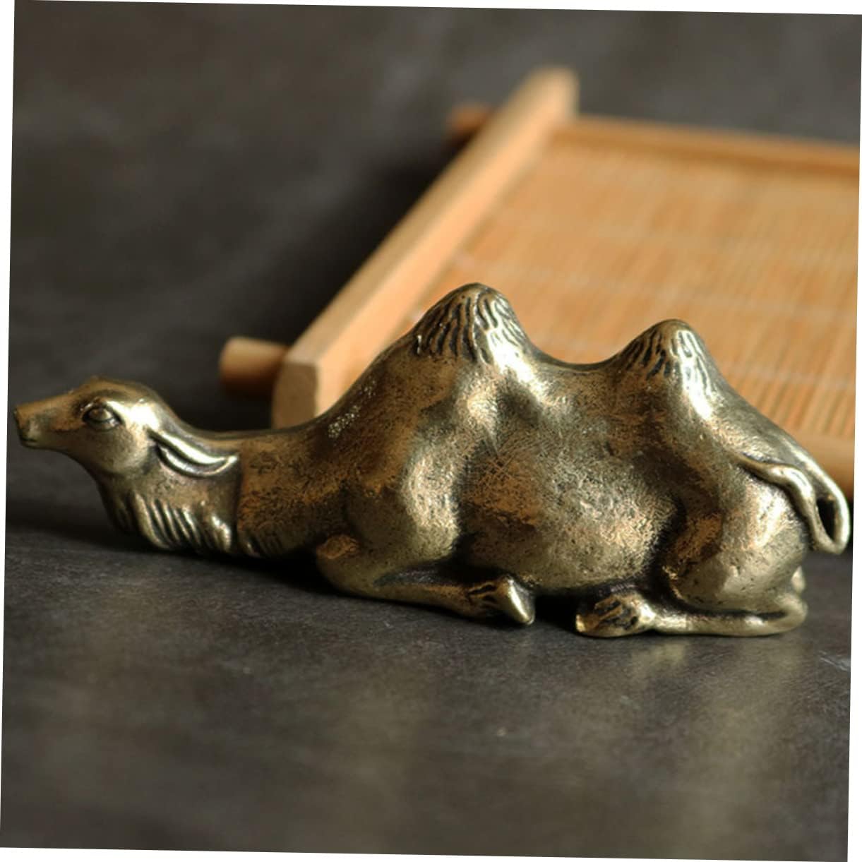 Ciieeo Chinese Calligraphy Pen Holder Brush Stand Brass Retro Shape Desk Accessory