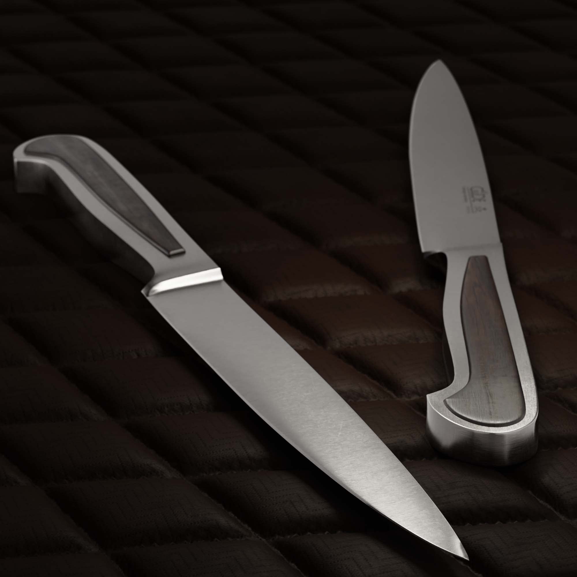 GÜDE Solingen - Zubereitungsmesser geschmiedet, 16 cm, Grenadill, DELTA, Küchenmesser, Handmade Germany