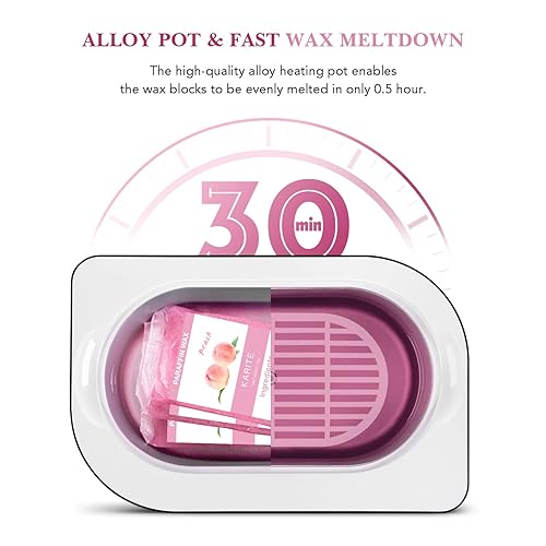 Miniatura 6 de KARITE Recambios de cera de parafina, paquete de 10 bloques de perlas de parafina perfumadas con rosas para baño de parafina, repuestos de máquina