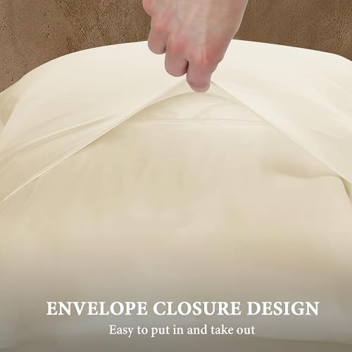 Vista 20 de BHZ Juego de 2 almohadas de plumas de ganso tamaño Queen, almohadas de cama de la colección de hotel para dormir, almohada de apoyo suave