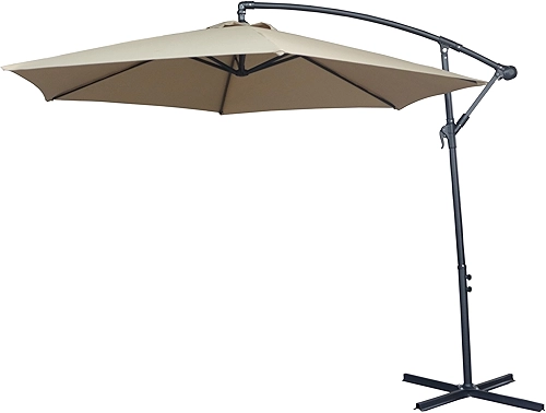 Chalesco Ombrelone Guarda Sol Articulado Piscina Praia 3 Metros Bege