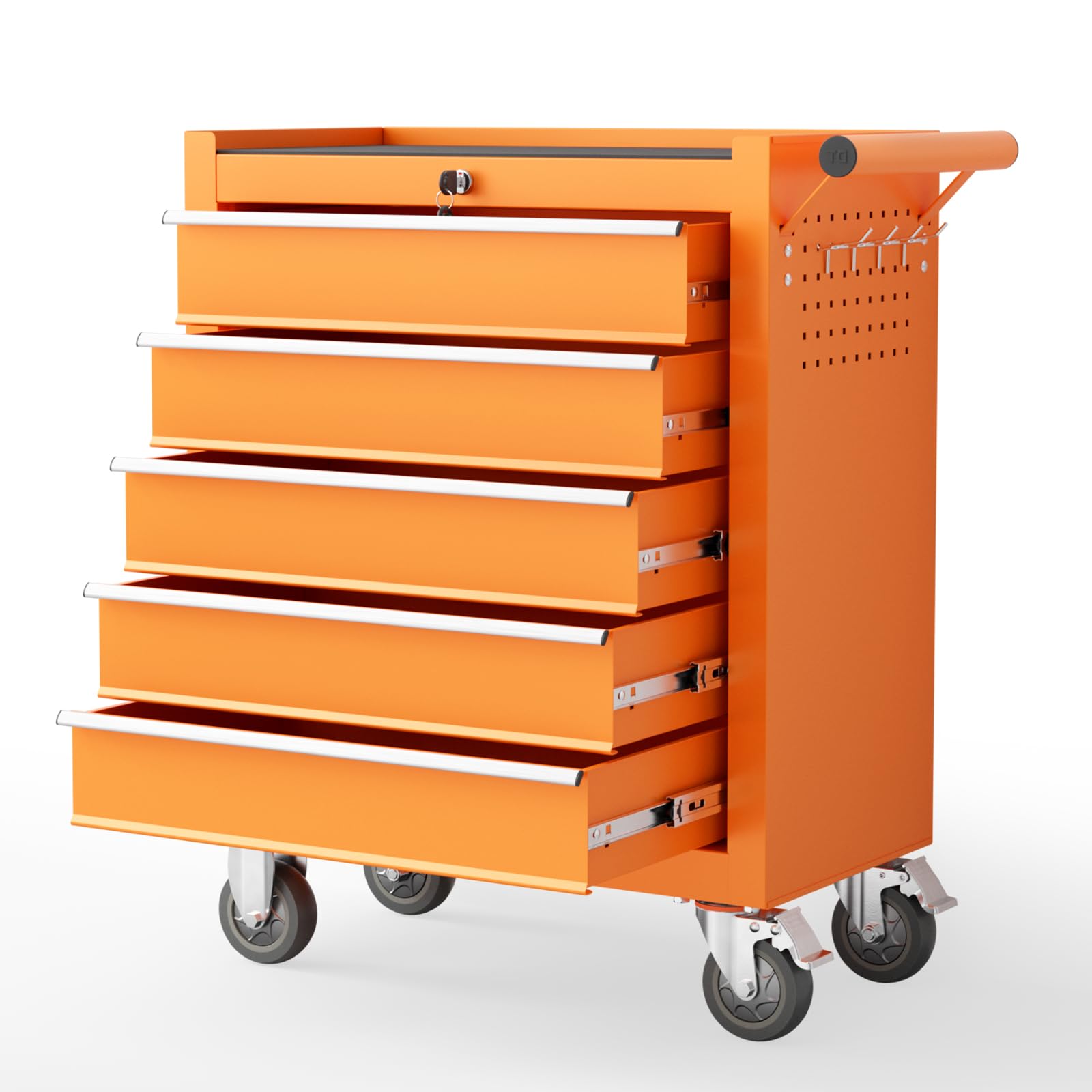 Kieperi 5 Drawers Rolling Tool Chest with Wheels, Portable Rolling Tool Boxes with Wheels…