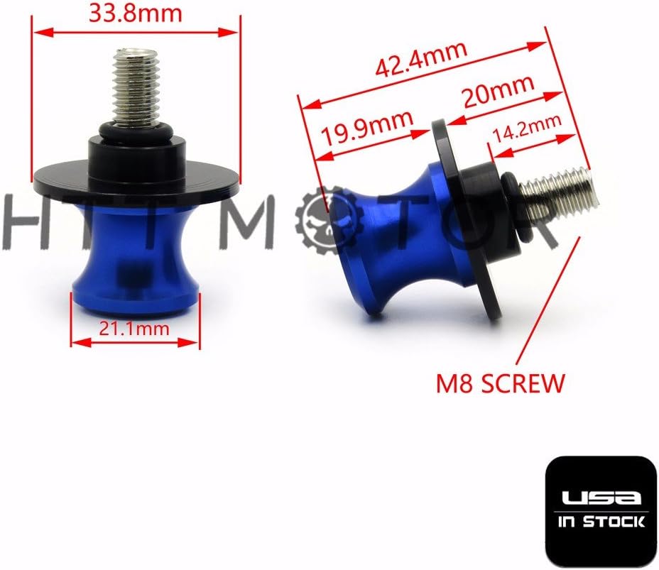 XKMT-Bicycle Swingarm Swing Arm Spools Sliders Stand Bobbins 8mm Universal [B073W16MXM]