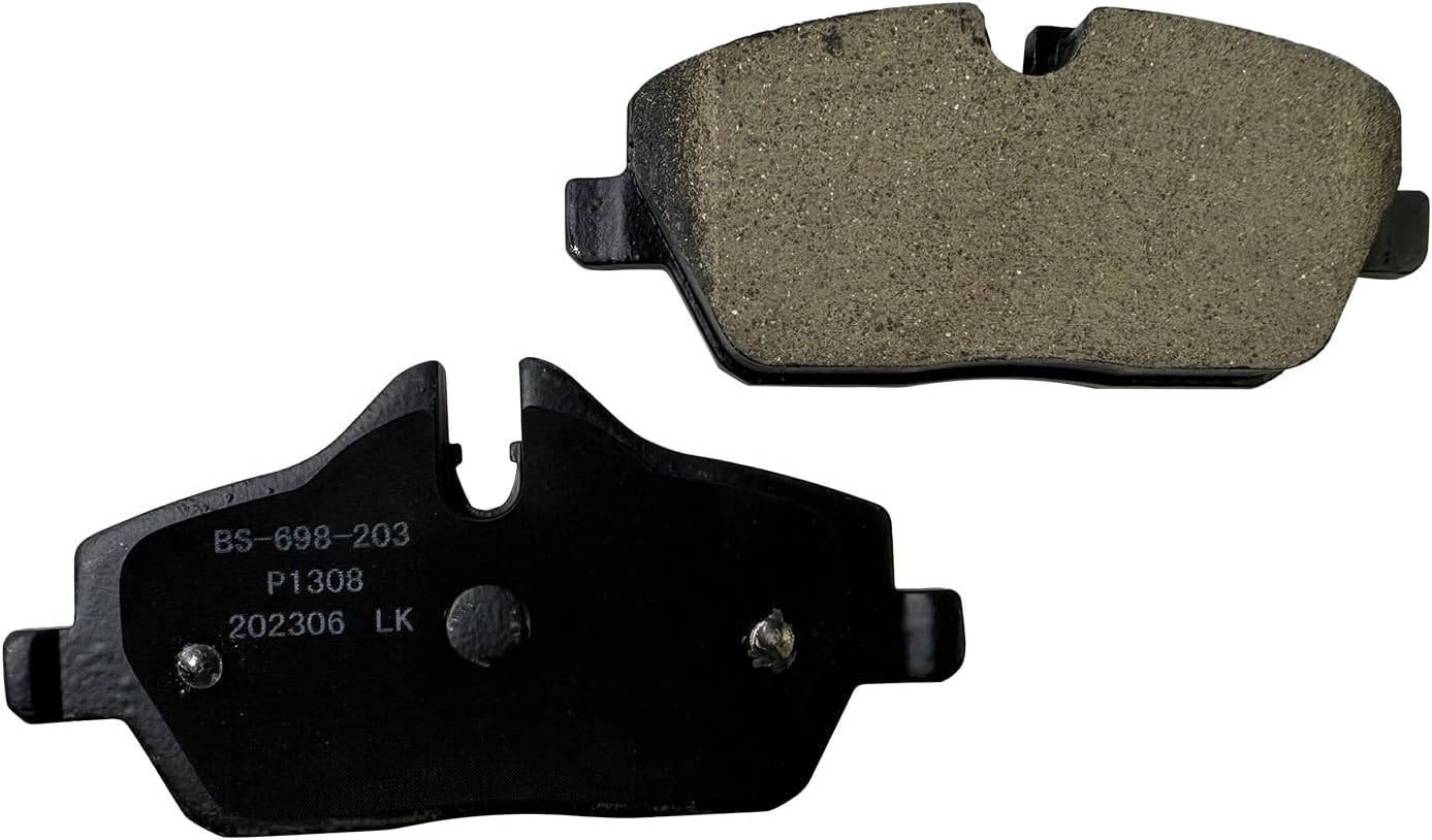Front and Rear Ceramic Brake Pads for 2007-2015 Mini Cooper Disc Brake Kit Replacement P-1308, P-1309