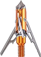 Rage 3 Blade Chisel Tip X Crossbow Broadhead 1.6" Cut, Orange (60200)