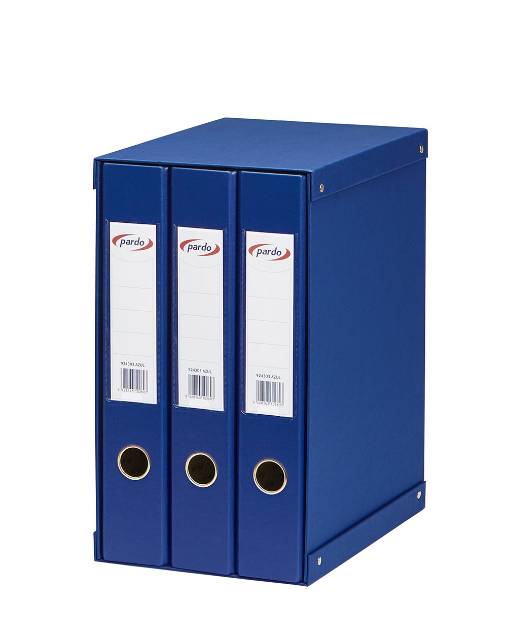 Pardo 817523 - Pck of 3 folders A4 Blue