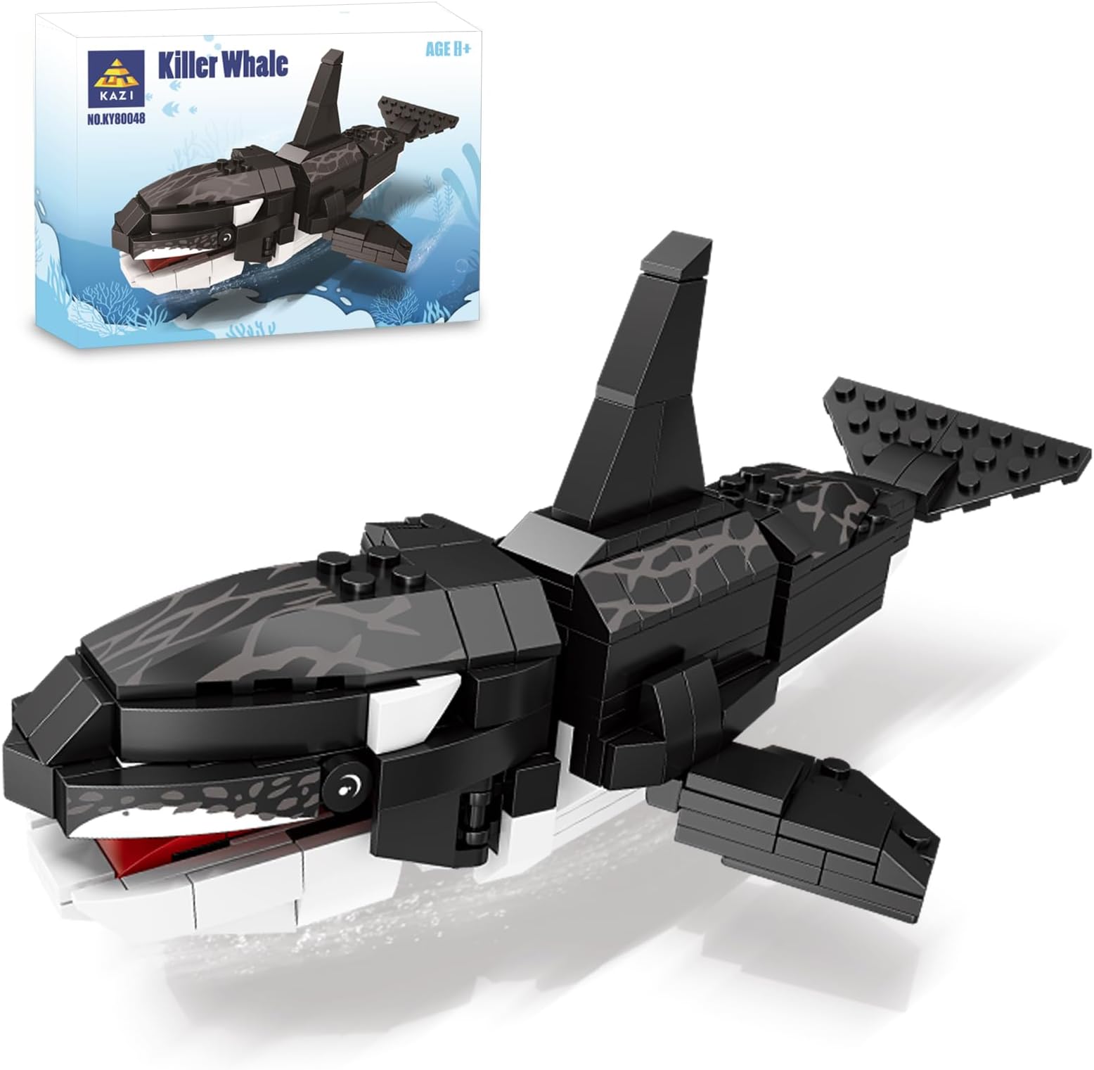 Orca Toys Building Blocks,Deep Sea Creatures Building Toy Sets,Ocean Animal Toys for Kids Ages 8 9 10 Plus,STEM Building Toys for Boys Girls,Party Favors,Christmas Birthday Easter Gift