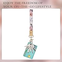 Vista 40 de Ecovision - Llavero con correa para llaves, llaveros de pulsera con 2 argollas para llaves para mujer