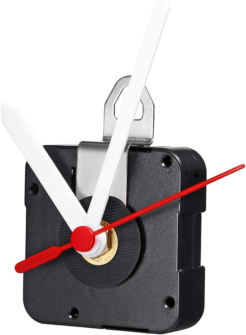 KingLan 8Mm Silent Quartz Clock Movement Kit With Hour Minute Second Hand Clock Movement