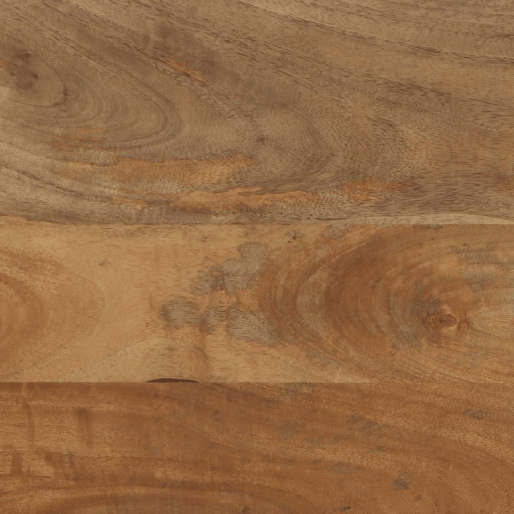 Mobile TV marrone in legno massiccio di mango, 80 x 33 x 46 cm, con spazio e ripiano, credenza bassa per soggiorno, home theater, TV e accessori per gaming, robusto e funzionale