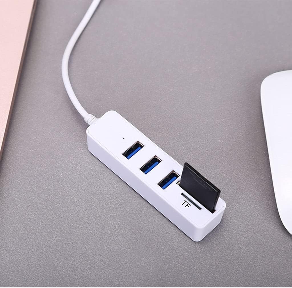USB Hub 3.0 Multi USB 3.0 Hub USB Splitter High Speed TF SD Card Reader All in for PC Computer Accessories (Color : E) (D)