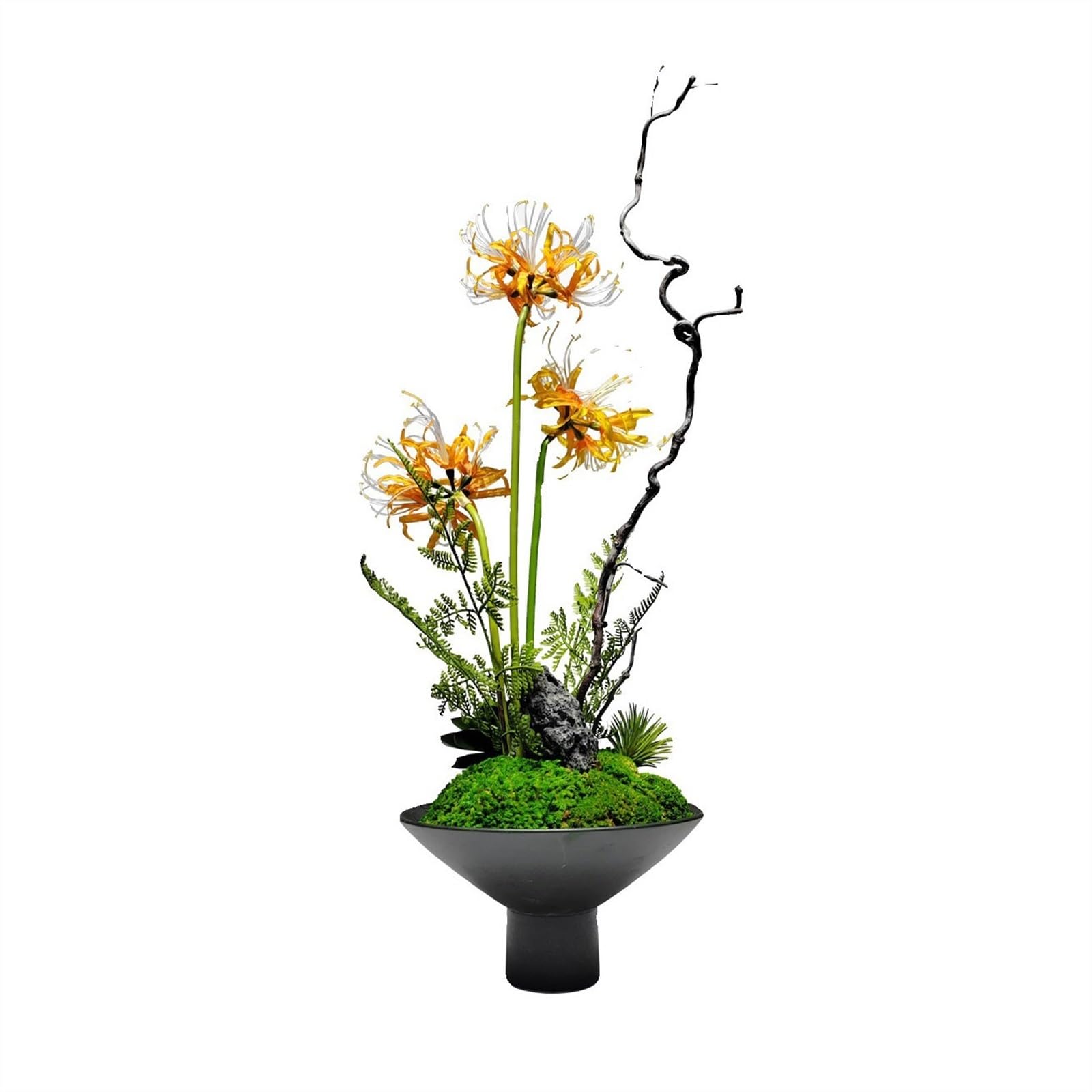 Bx9rE7tK3g Faux Flowers with Vase Chinese Tea Table Arrangement Furniture Simulation Floral Vintage Light Luxury Fake Flower Artificial Flowers