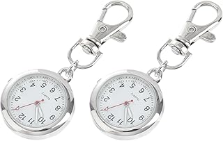 2 Peças Relógio De Enfermeira Chaves Vintage Chaveiro Para Mochilas Relógios Infantis Clipe De Chaveiro Clipe De Relógio No Fob Relógio Chaveiro De Enfermeira Relógio De Bolso