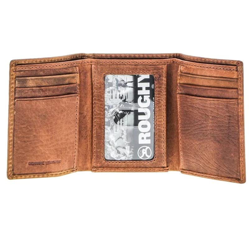 HOOEY Leather Tri-Fold Men's Wallet (Canyon - Brown)2