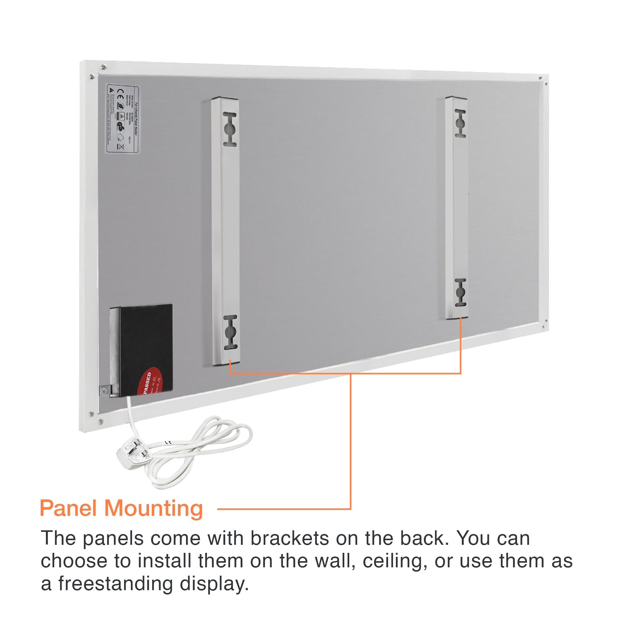 SunHeat 700W Chauffage Panneau Infrarouge Lointain Plafond Suspendu Mural Chauffage Panneau Slim