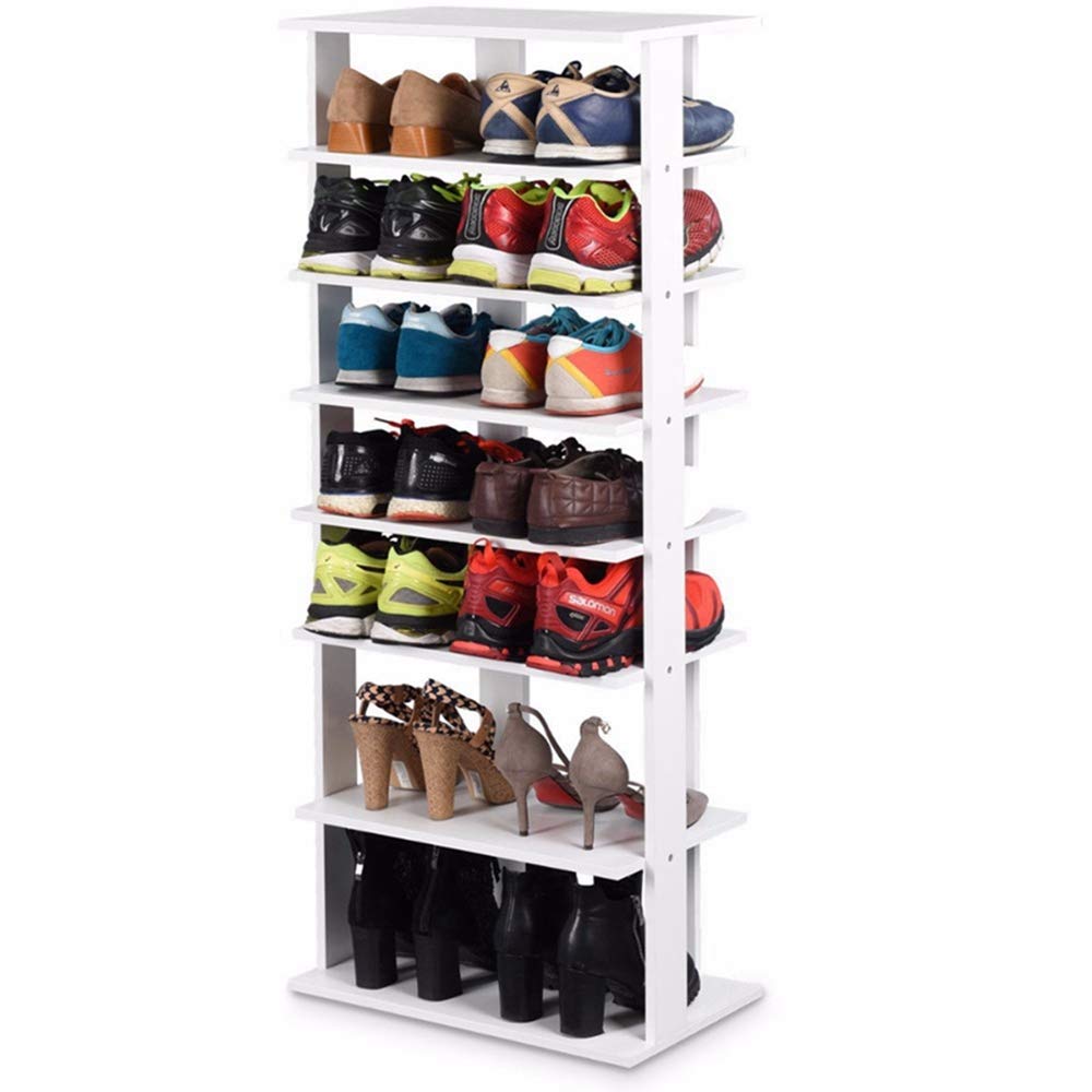Sxuefang Shoe Rack Wooden Shoes Storage Stand 7 Tiers Big Shoe Rack Organizer Multi-Shoe Rack New Home Furniture