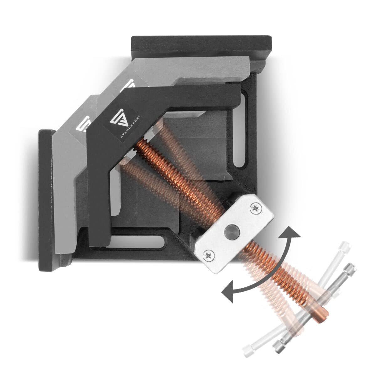 STAHLWERK Morsetto A Leva80x160 Mm | Potente Morsetto Con Forza Di Compressione Di 100 Kg Morsetto A Sgancio Rapido Per Un Fissaggio Preciso Dei Pezzi Morsetto Stabile