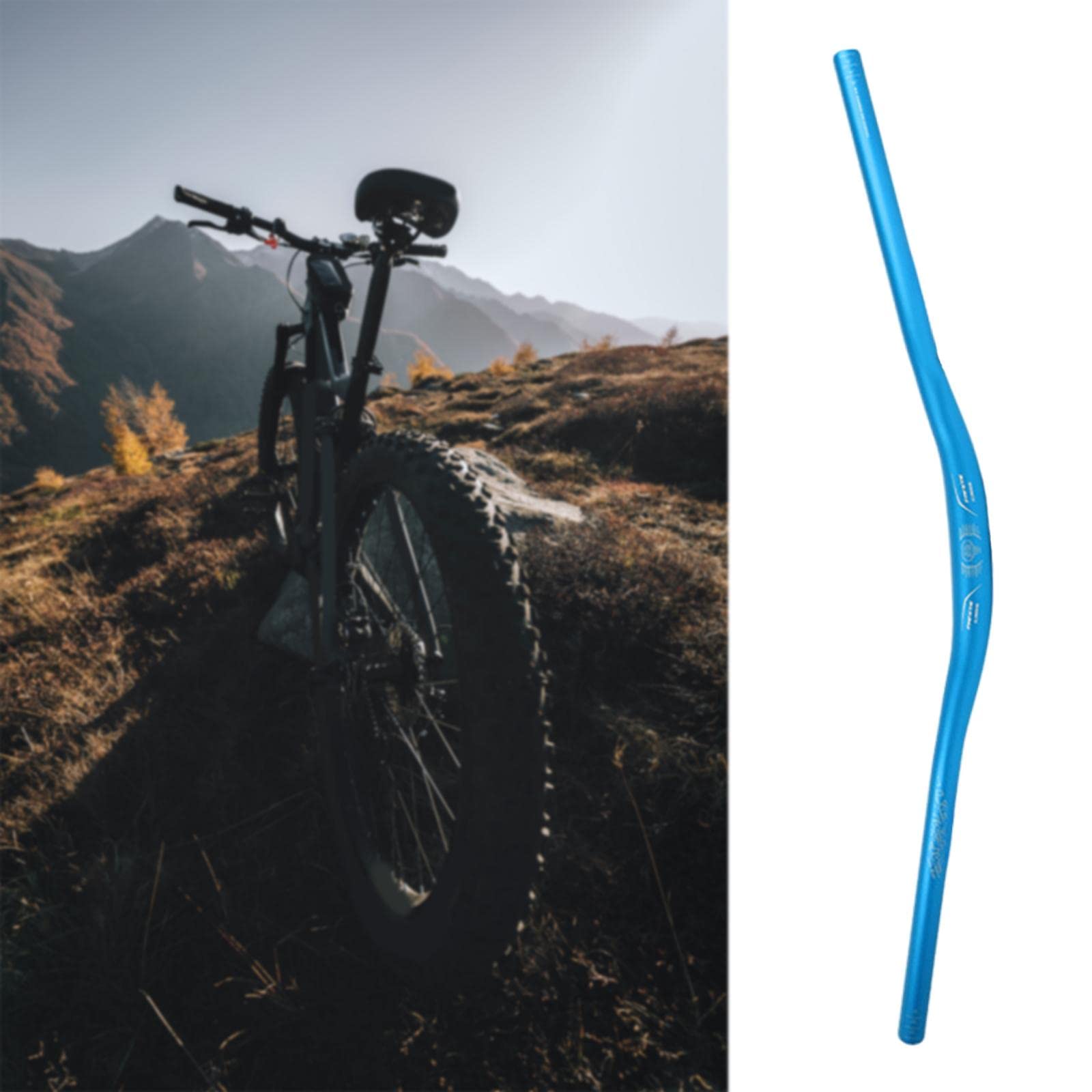 harayaa Long Guidon Vélo VTT Guidon Aluminium Alliage Barre Riser Contrôle Ergonomique Résistance Usure Adapté Loisirs Sportifs Course Terrain Accidenté