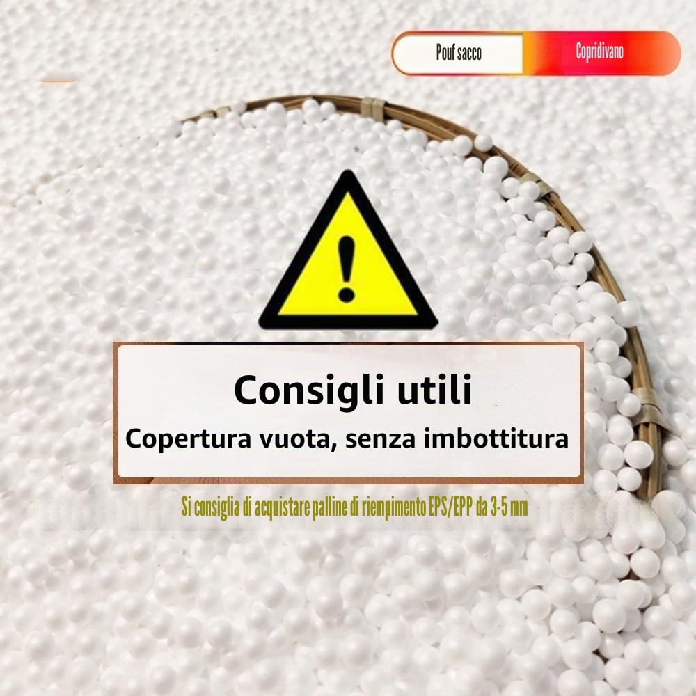 Pouf galleggiante riutilizzabile per piscina, dimensioni originali per adulti, senza imbottitura, ideale per giardino, spiaggia, campeggio, divano letto, soggiorno