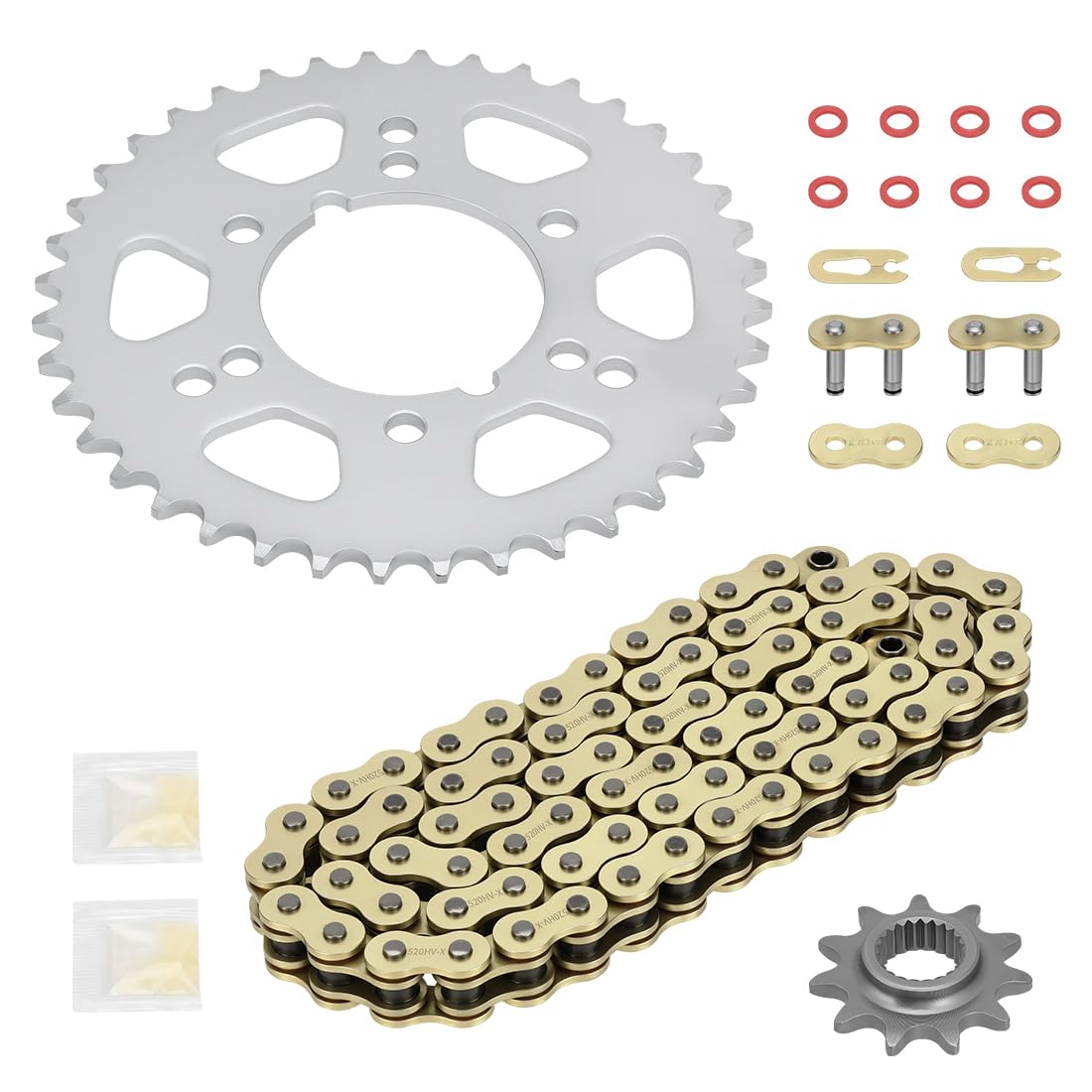 78L Conjunto de cadena de transmisión X-Ring y piñón de transmisión para Polaris RZR 170 2017-2021 0454771 0454563 0455224