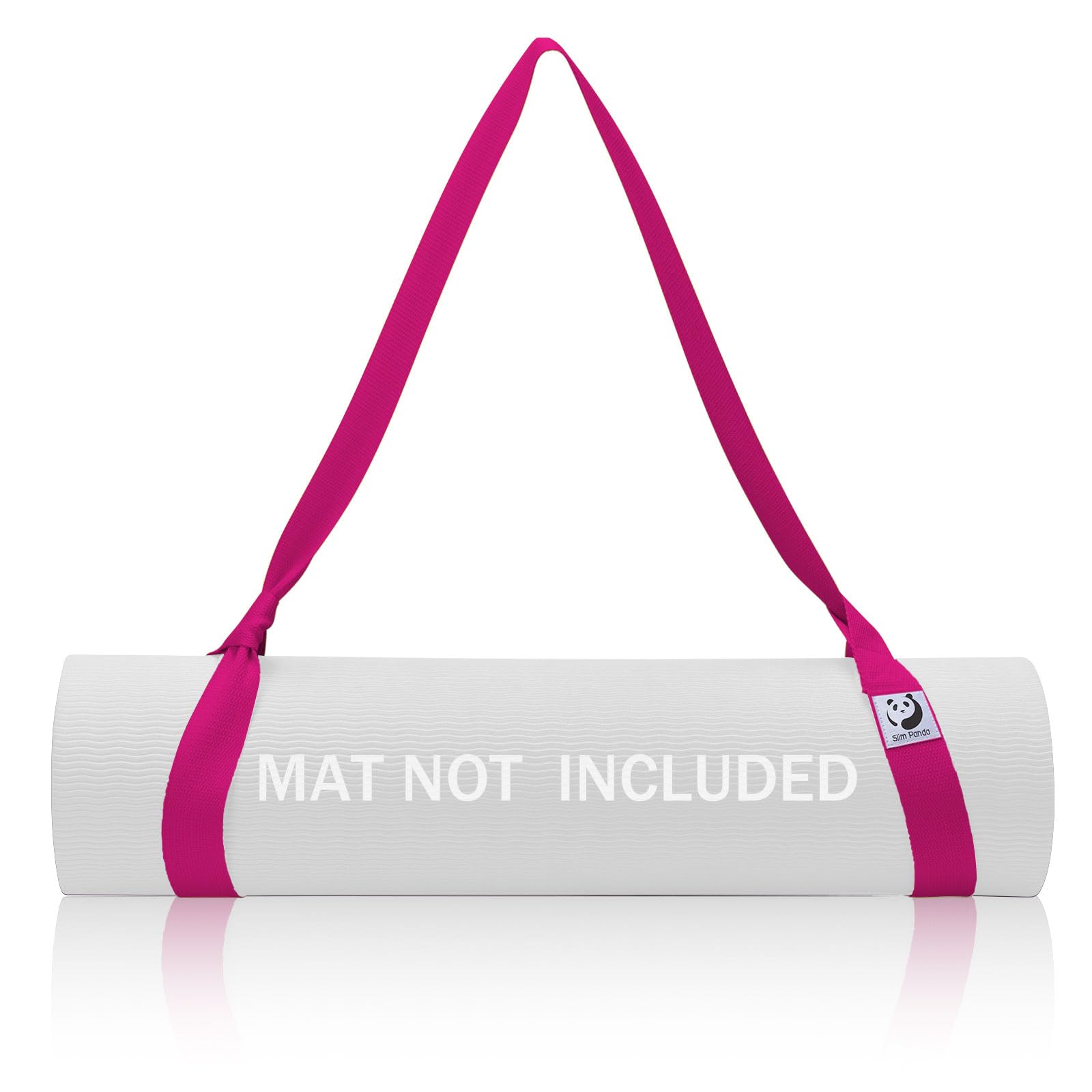 Slim Panda Yogamatte Tragegurt aus Baumwolle, 180CM Verstellbare Yogamatten Carrying Strap für alle Yogamatten Größen, Elastisch Yoga Gurt für Pilates,Dehnen und Fitness (Yoga Mat Not Included)