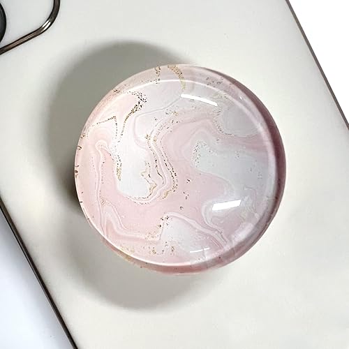 WUYULB Soporte de agarre móvil plegable con purpurina de cristal transparente para teléfonos inteligentes y tabletas, accesorio de teléfono celular