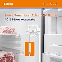 Vista 8 de Elitech GSP-6 Bluetooth Data Logger Temperature Humidity for Refrigerator with Shadow Data 100000 Points Export PDF/CSV Report, Pharmacy Vaccine DDL