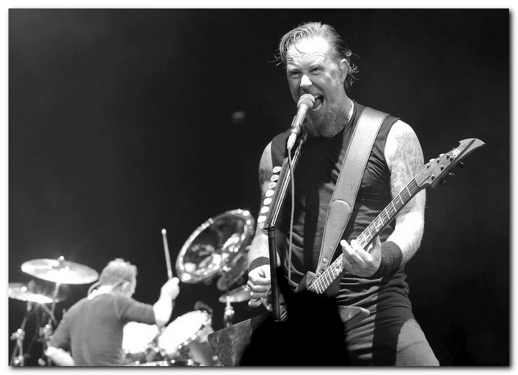 Wall Decor James Hetfield Poster 13x19 Inches | Ready To Frame For Office, Living Room, Dorm Room