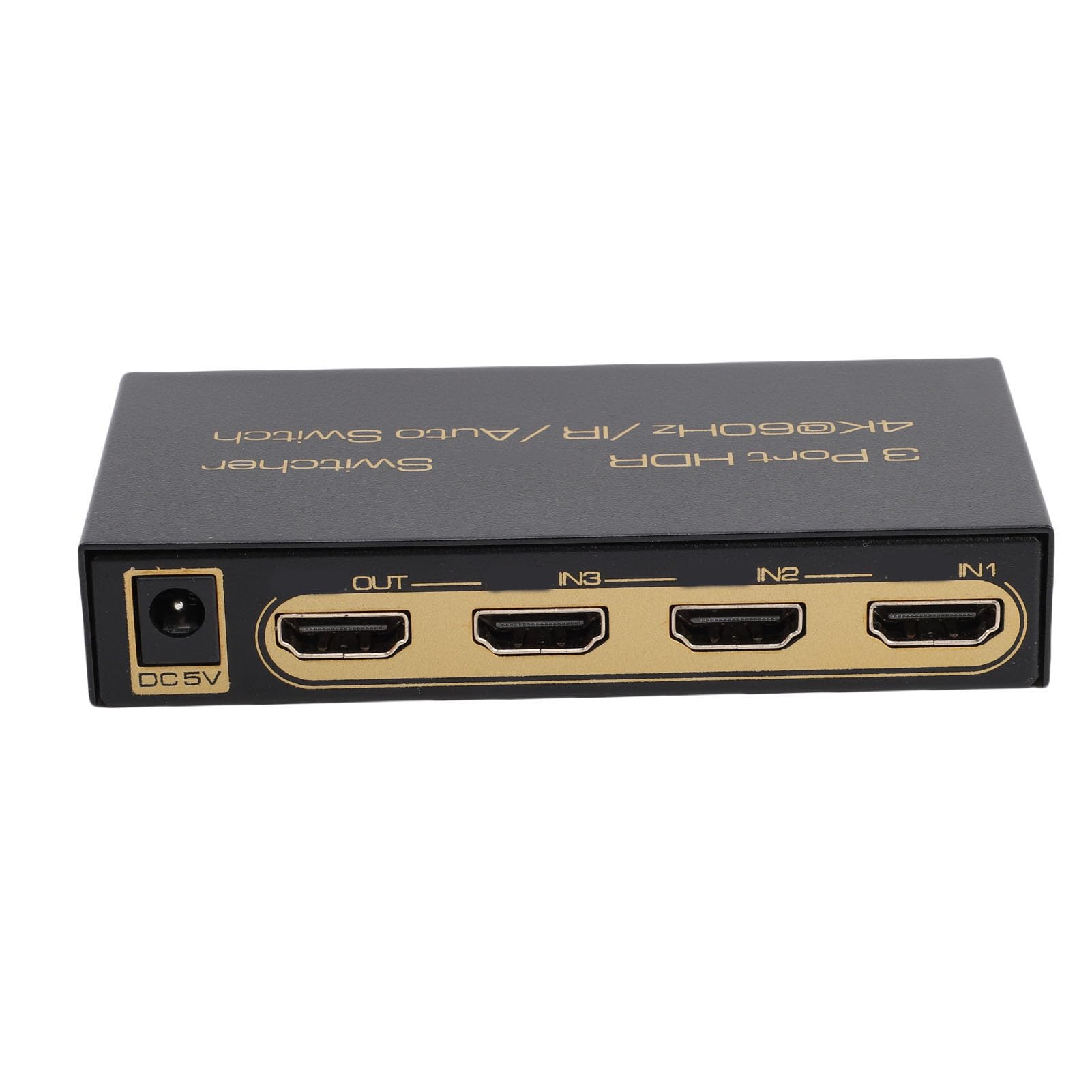 Zunate Commutatore 3 Ingressi e 1 Uscita, 24/50/60 Splitter Video Supporta 4K 60 Hz E 1080P Selettore Con Telecomando Compatibile Con Laptop, Pc, Tv, Videogiochi E Proiettori