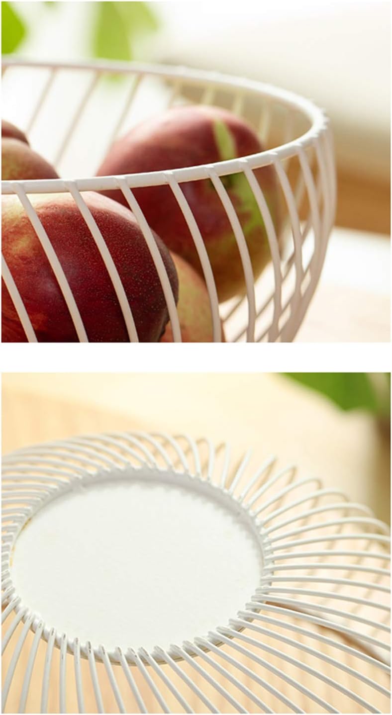 [Ptor] フルーツバスケット 鉄メッシュ編み フルーツボウル モダンな果物かご フルーツカゴ フルーツホルダー 小物入れ 皿 収納かご 果物収納 かご ボール