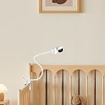 Moniteur pour bébé flexible, porte-col universel Goose Compatible avec HelloBaby HB6550/HB65/HB66/HB6560, Serrure sécurisée & Vis de 1/4 po, installation sans perçage pour Momcozy, Caméras pour bébés (1PCS)