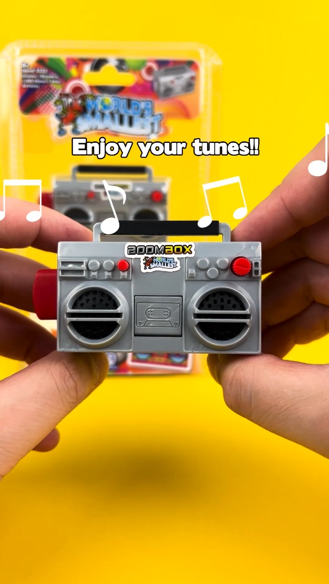 Amazon.com: World's Smallest Boombox, Retro 80s Fully Functional