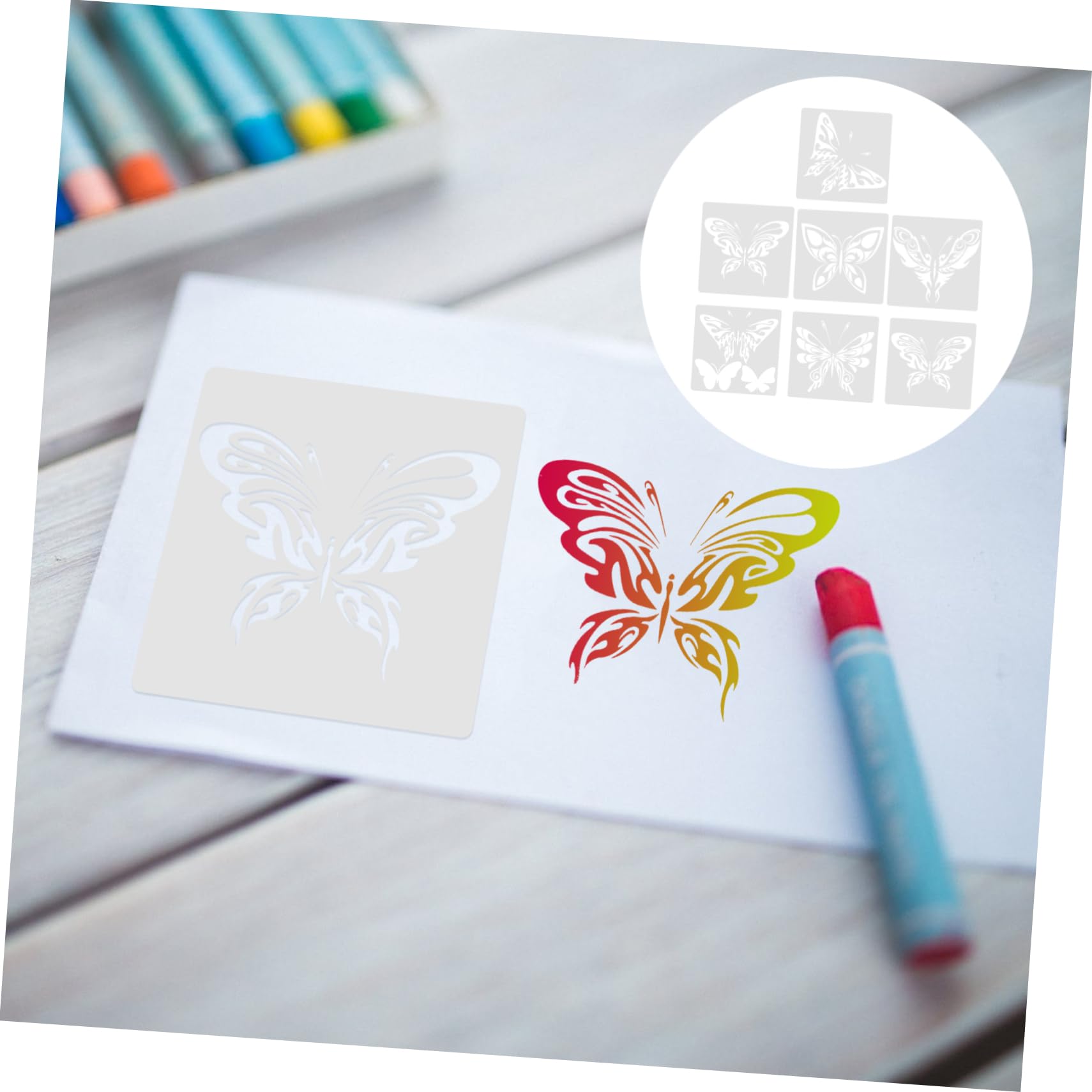 21pezzi Stencil per Template Riutilizzabili per e Creativi Set per attività Decorazioni