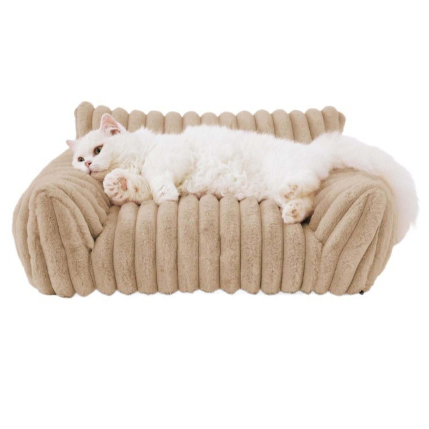 Lit pour chien et chat doux - Grand canapé-lit lavable en machine et panier antidérapant