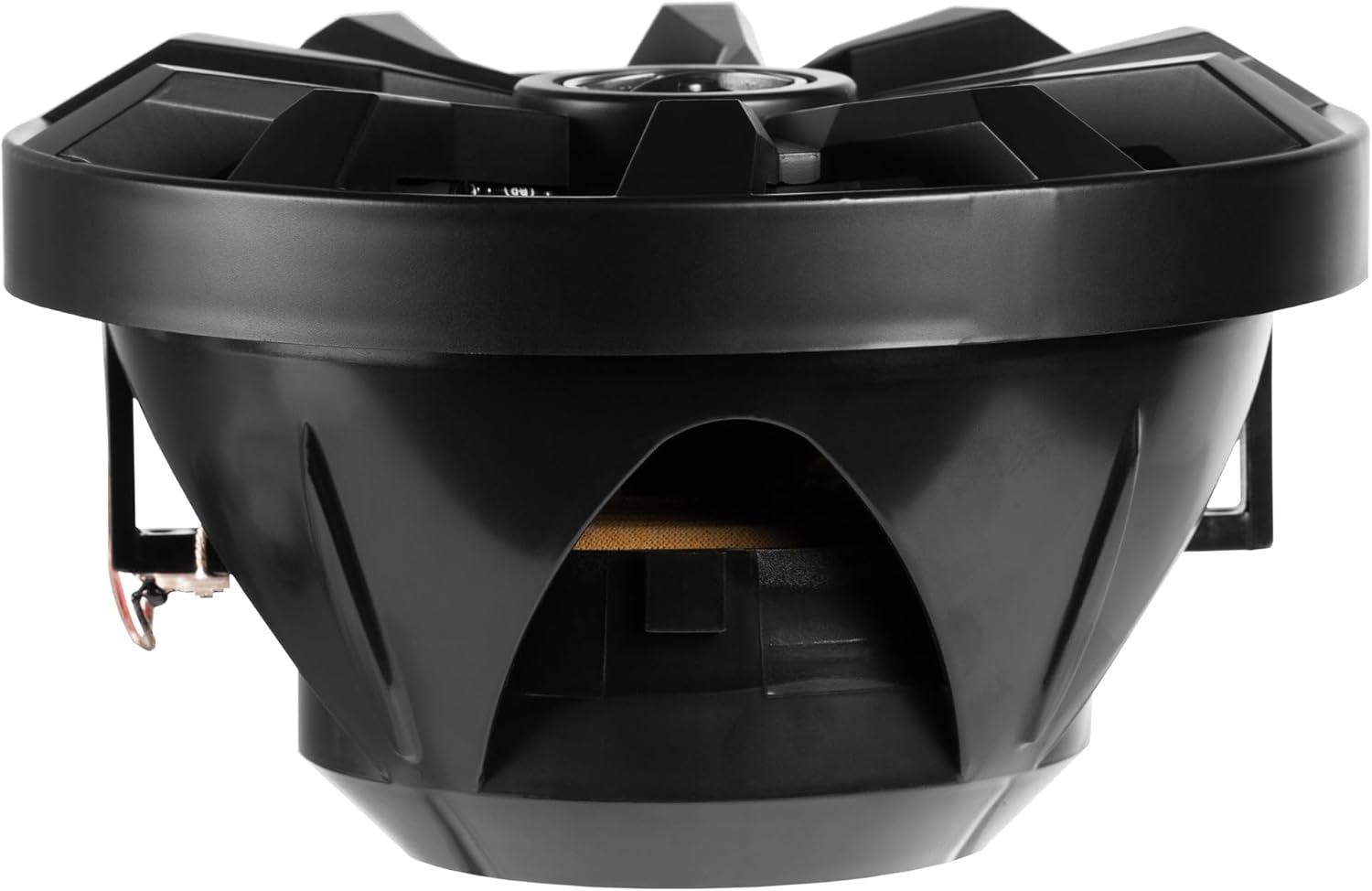 BELVA BBMS8B 8” 2-Way 500W Peak (250W RMS) Black Marine Coaxial Speakers for Marine/ATV/Motorcycle/Powersports