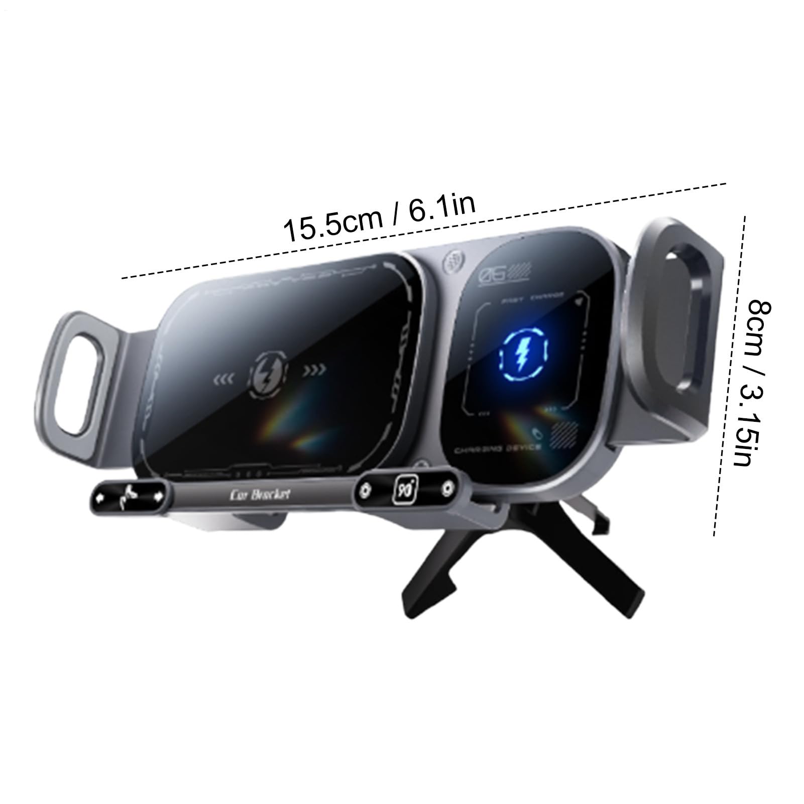 Support de téléphone Portable de Ventilation d'air 15 W Support de Voiture