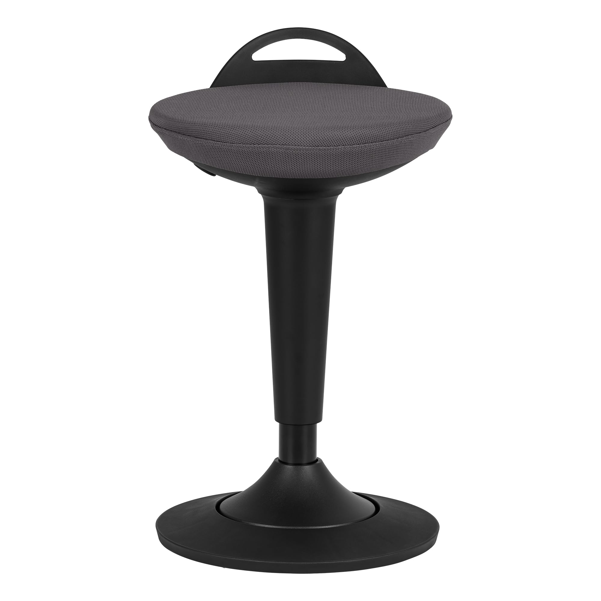 Learniture Taburete oscilante Acolchado de Altura Ajustable, Color Gris Oscuro