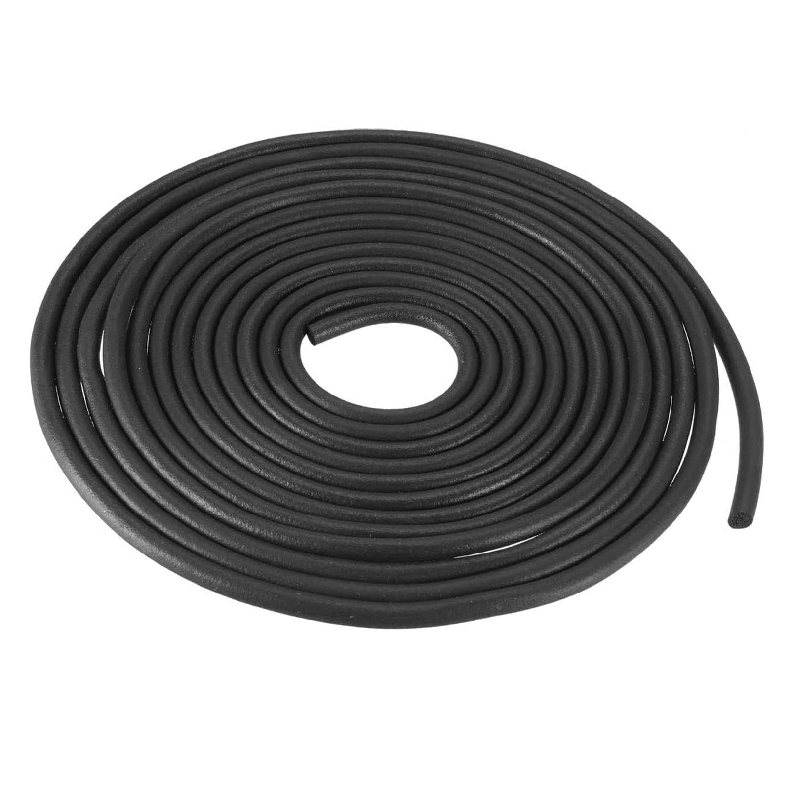 Ta-Vigor 5M Epdm Foam Rubber Seal Weather Strip 3Mm(0.12") Diameter X 5 Meters (16.4Ft) Long, Round Solid Foam Strip Rubber Weather Stripping For Diy Gasket, Foam Tubing, Crafts