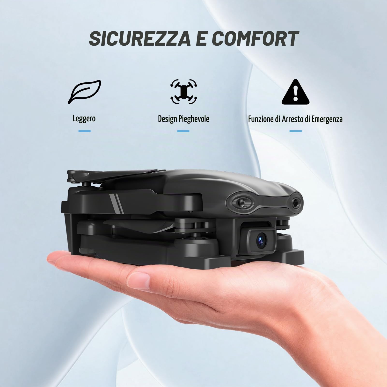 4DRC Drone con Telecamera HD 1080P Pieghevole Drone, RC Quadcopter Telecomandati Droni per Principianti e Bambini/Adulti, Giocattoli Regalo per Ragazzo e Uomo
