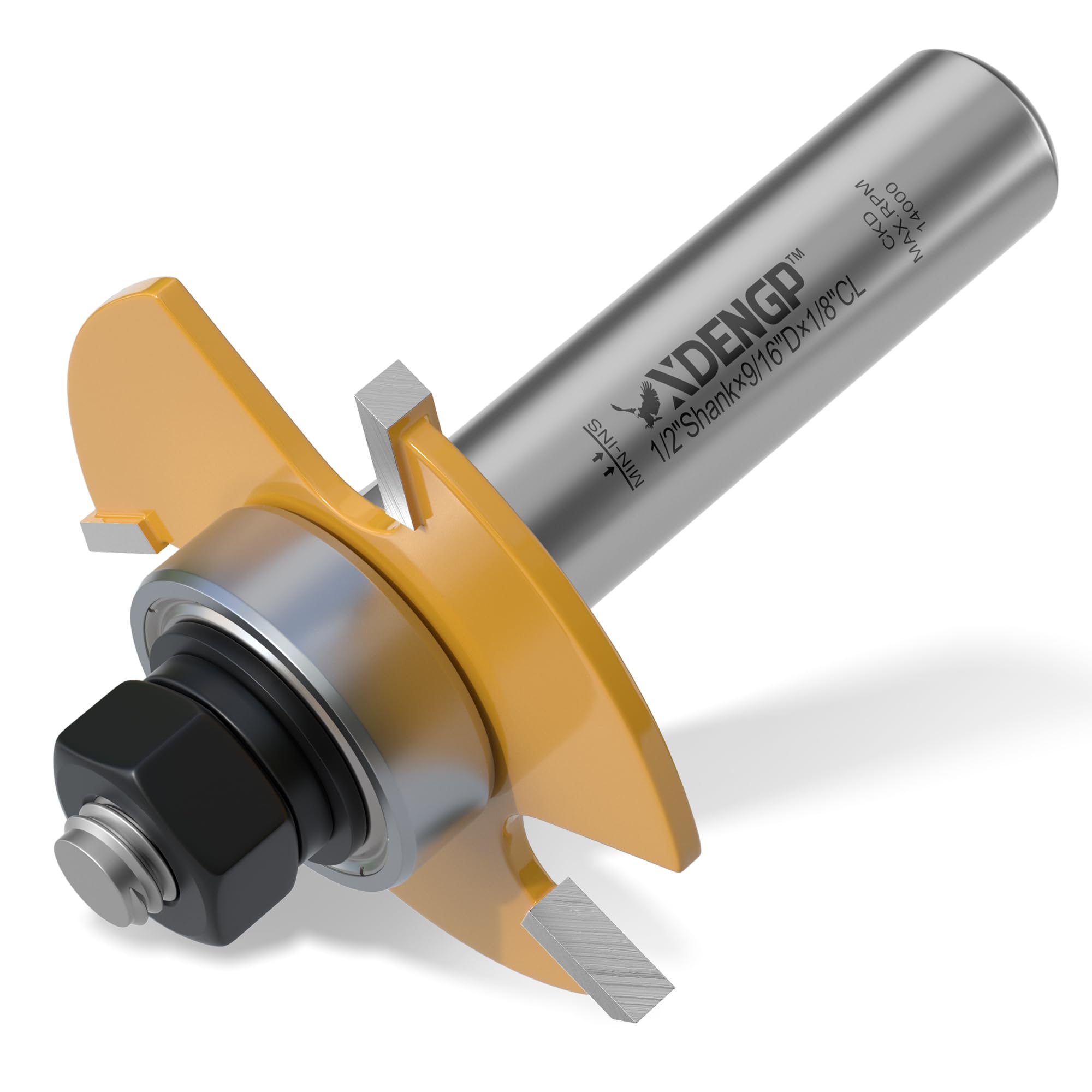 Slot Cutter Router Bit 1/2 Shank, 3 Wing Slotting Cutter Router Bit for T-Molding Slot Cutting | 1/4" Carbide Height — Amazon image 8