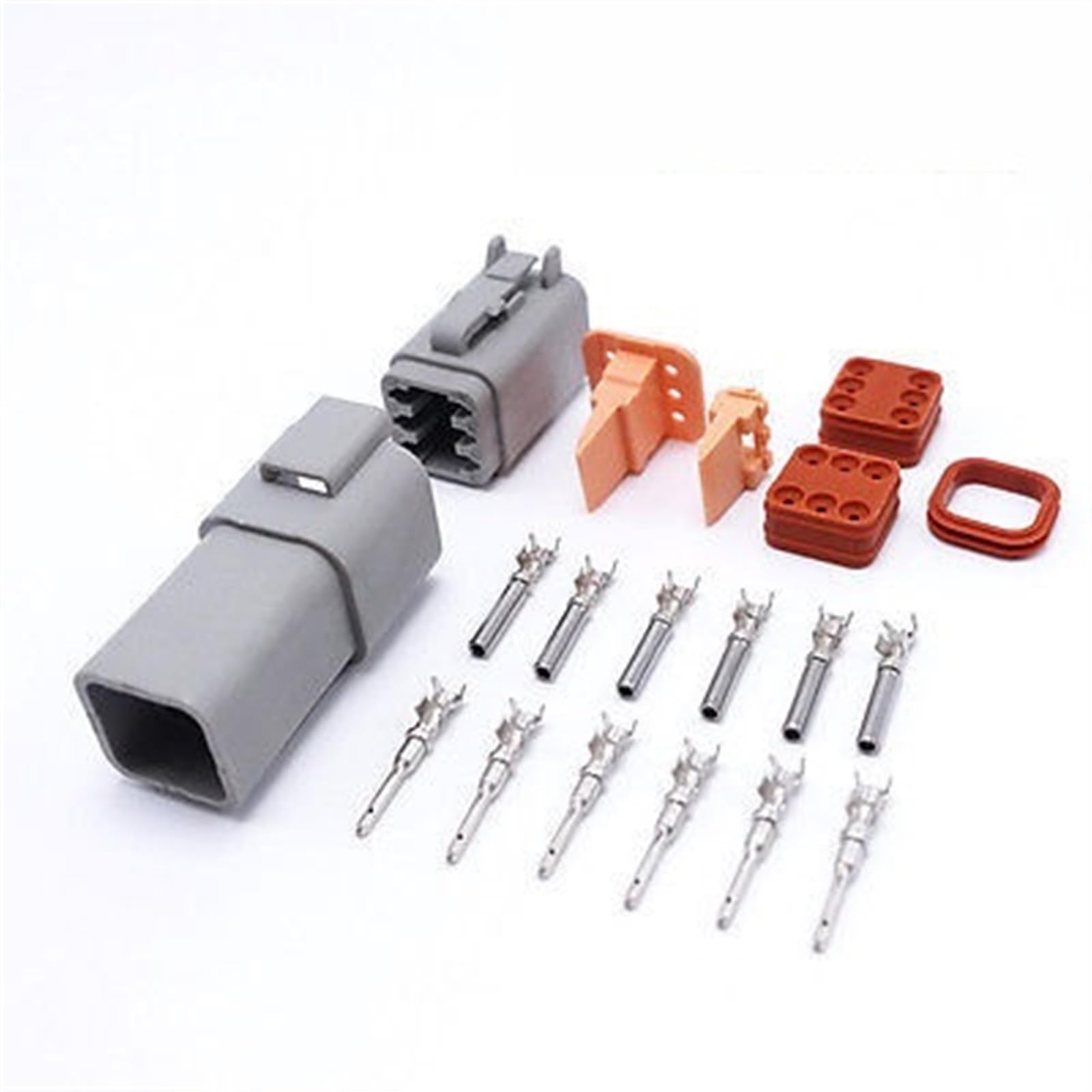 Conector Deutsch 6 Pines DT06-6S Impermeable Macho Hembra Terminales Cables Moto