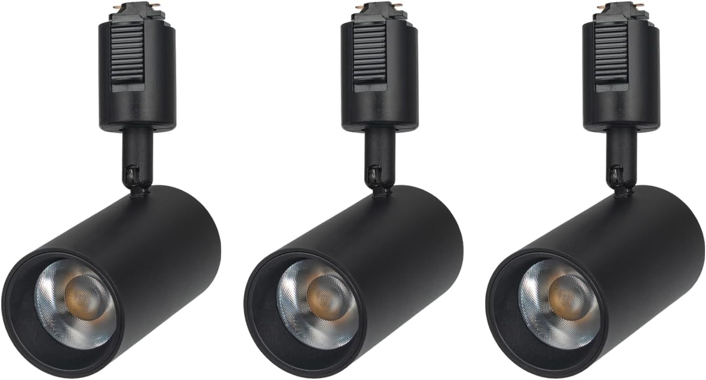 ChikoDenki Integrated LED Spotlight Ra90 High Color Rendering 36° Beam Angle, Duct Rail Dedicated Power Consumption 12W Riding Rail Lighting Equipment, Rail Light Interior, Living Room, Kitchen, Store