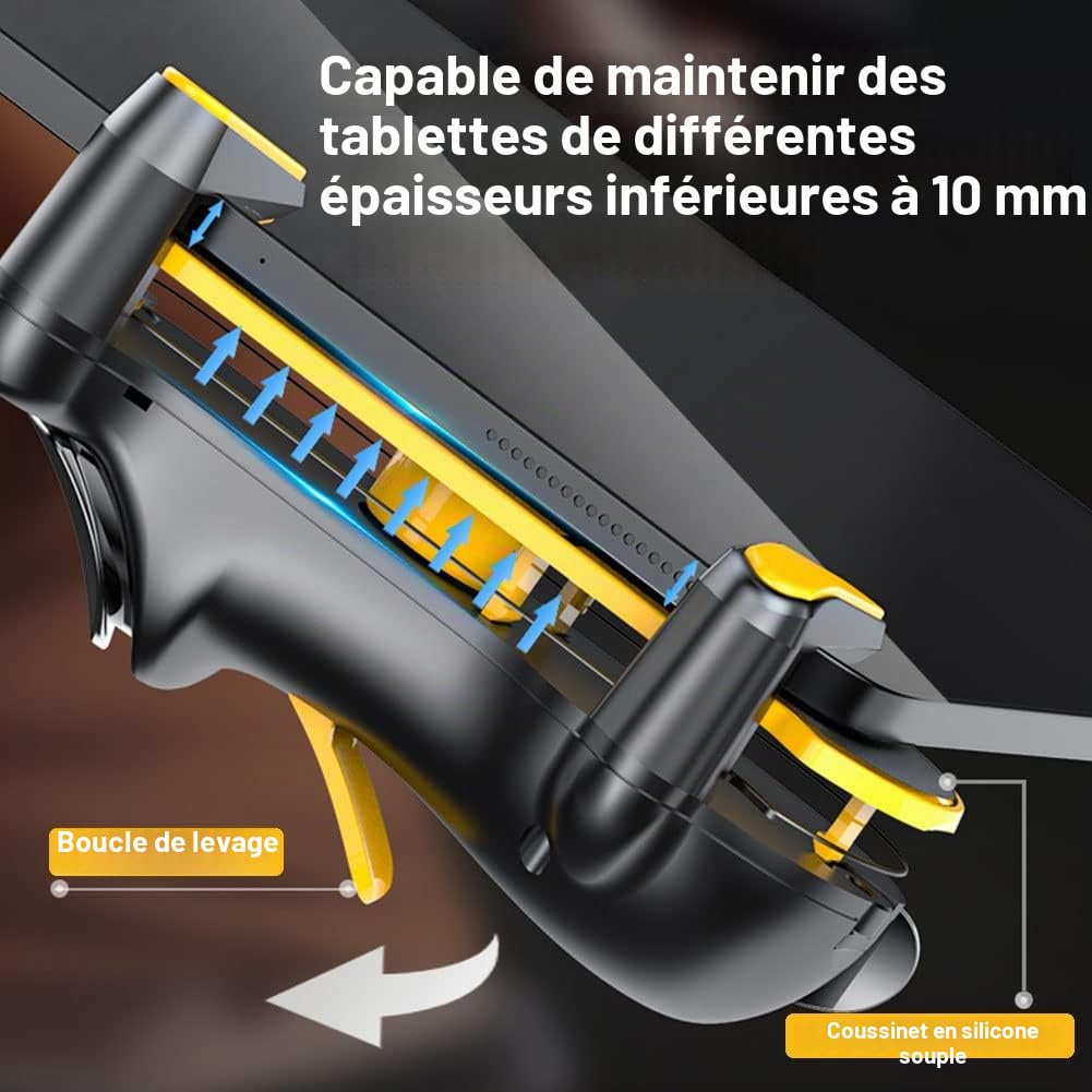 Manette Jeu Rapid-Fire Controller pour iPad Tablette Android à Tir Rapide avec 4 gâchettes pour PUBG Mobile