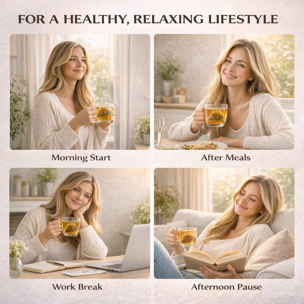 Akemi Detox Tea, Liver & kidney Detox Tea With Dandelion herbal Tea Goji Berries Ginseng Milk Thistle, Yerba Mate, Oolong, stevia leaf, Peach Flavor 30Bags