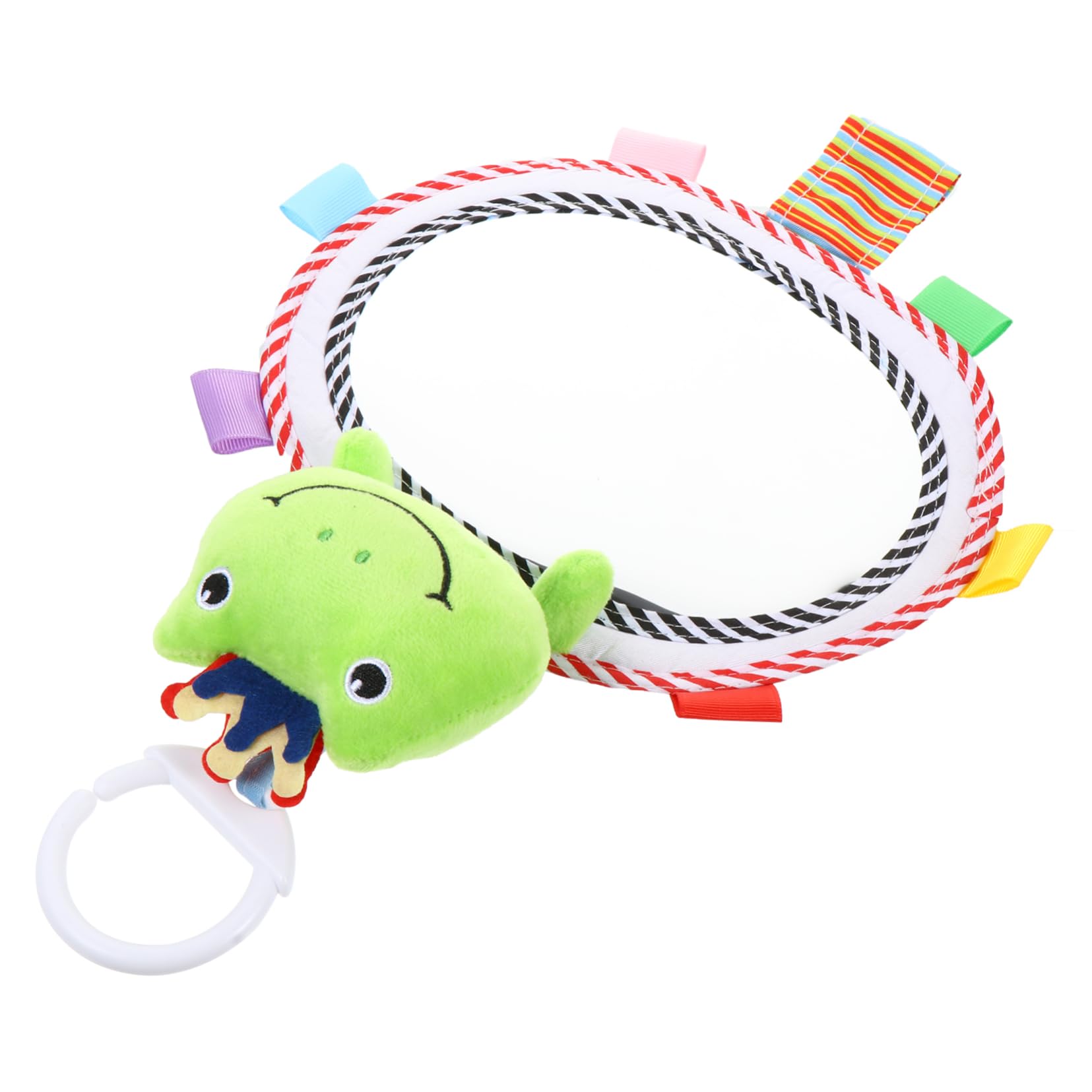 RORPOIR Developmental Baby Toy Kids Mirror with Safe Comfortable Touch Multi-functional Car Rear View Mirror for Newborns Infants