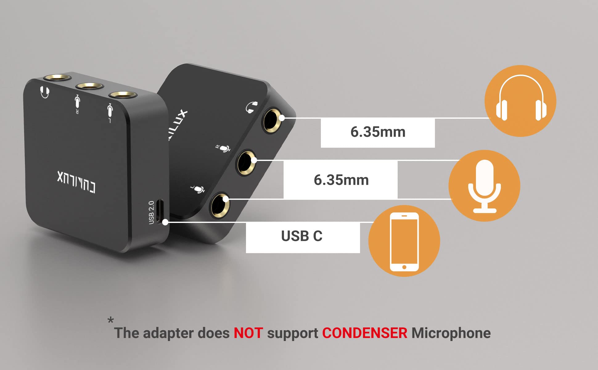 Cubilux Adaptateur USB-C pour Guitare/Basse/Clavier, Convertisseur Type C vers Instruments numériques, Compatible iPhone 16 Pro Max, iPad Pro/Air 5-4, Samsung S24, Tab S8-S6, Pixel 8-6 Pro