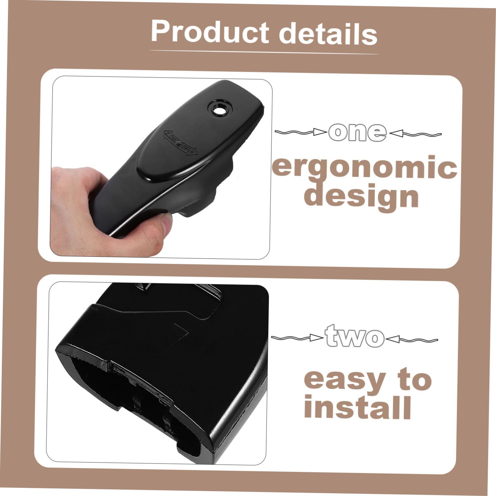 Cabilock 5 Pares Mango de reemplazo de agarraderas de ollas agarraderas para ollas Anti escaldaduras Reemplazo de Mango ergonómico Manija de Repuesto para Cocina sartenes WPC