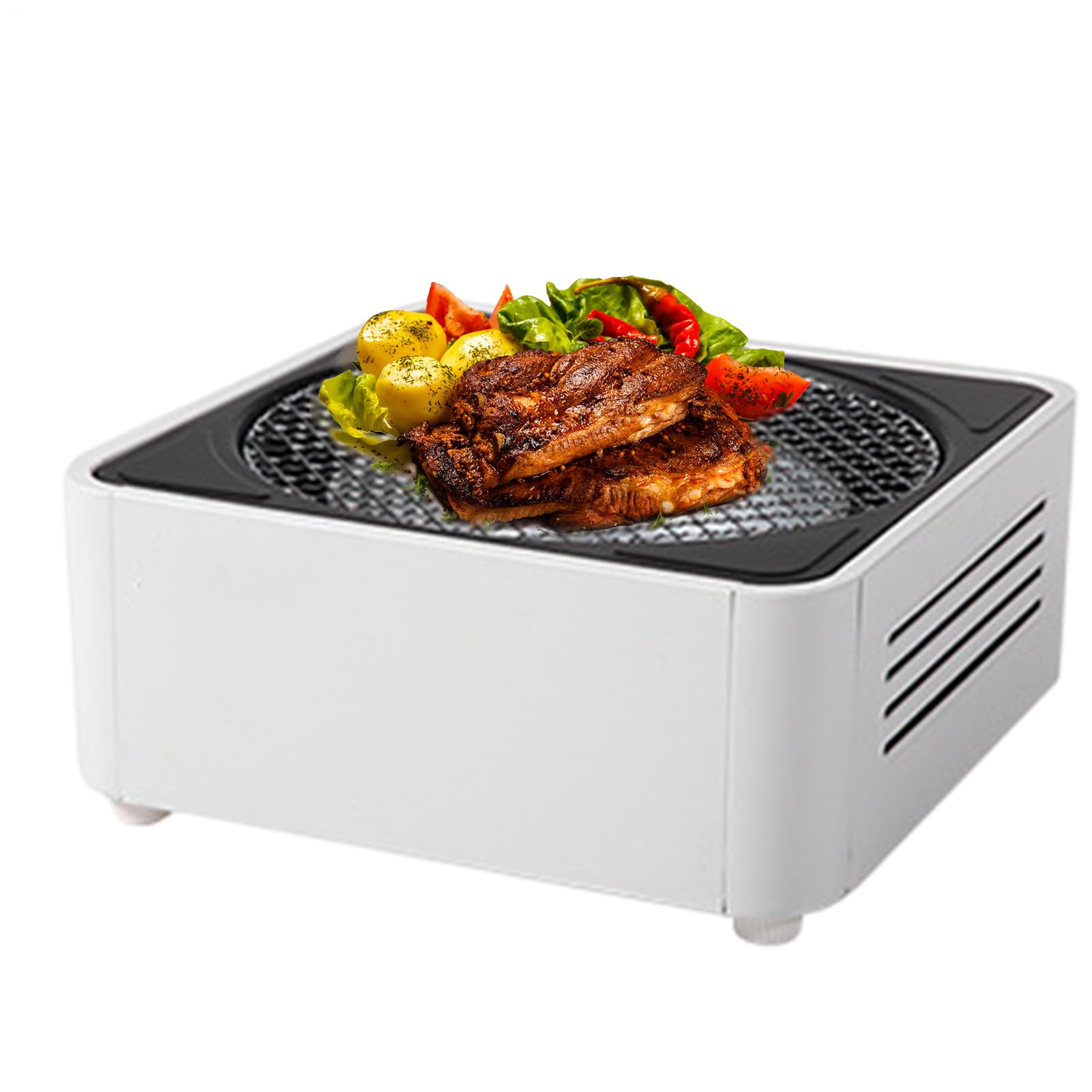 Przenośny Grill Węglowy Stołowy Piec BBQ | Przenośny Grill Na Węgiel Drzewny Do Ogrodu Kempingu Plaży Domu Pikniku Podróży I Gotowania Wewnątrz I Na