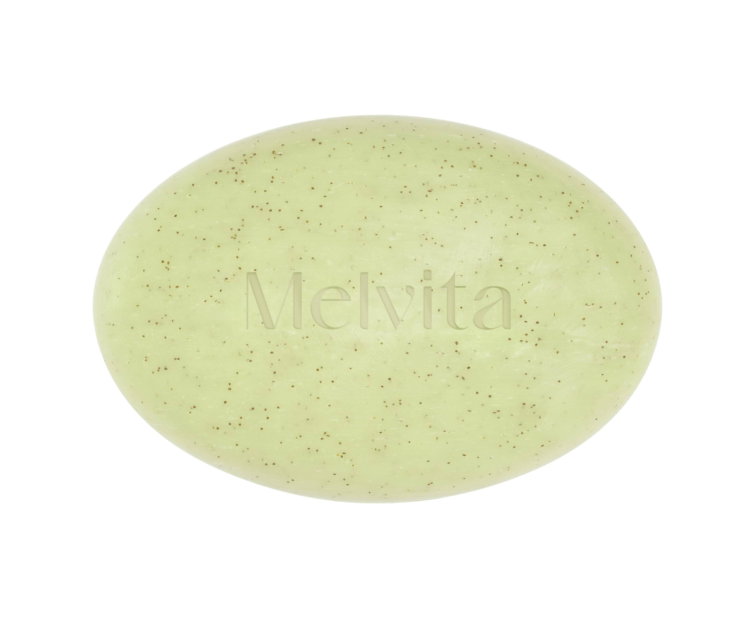 Melvita - Savon Exfoliant Lissant - Or Végétal - Exfolie et affine le grain de peau - Peaux sèches - Extrait de Feuille de Châtaignier, Coques d'Amande - 125 g