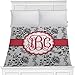 RNK Shops Personalized Black Lace Duvet Cover - Full/Queen
